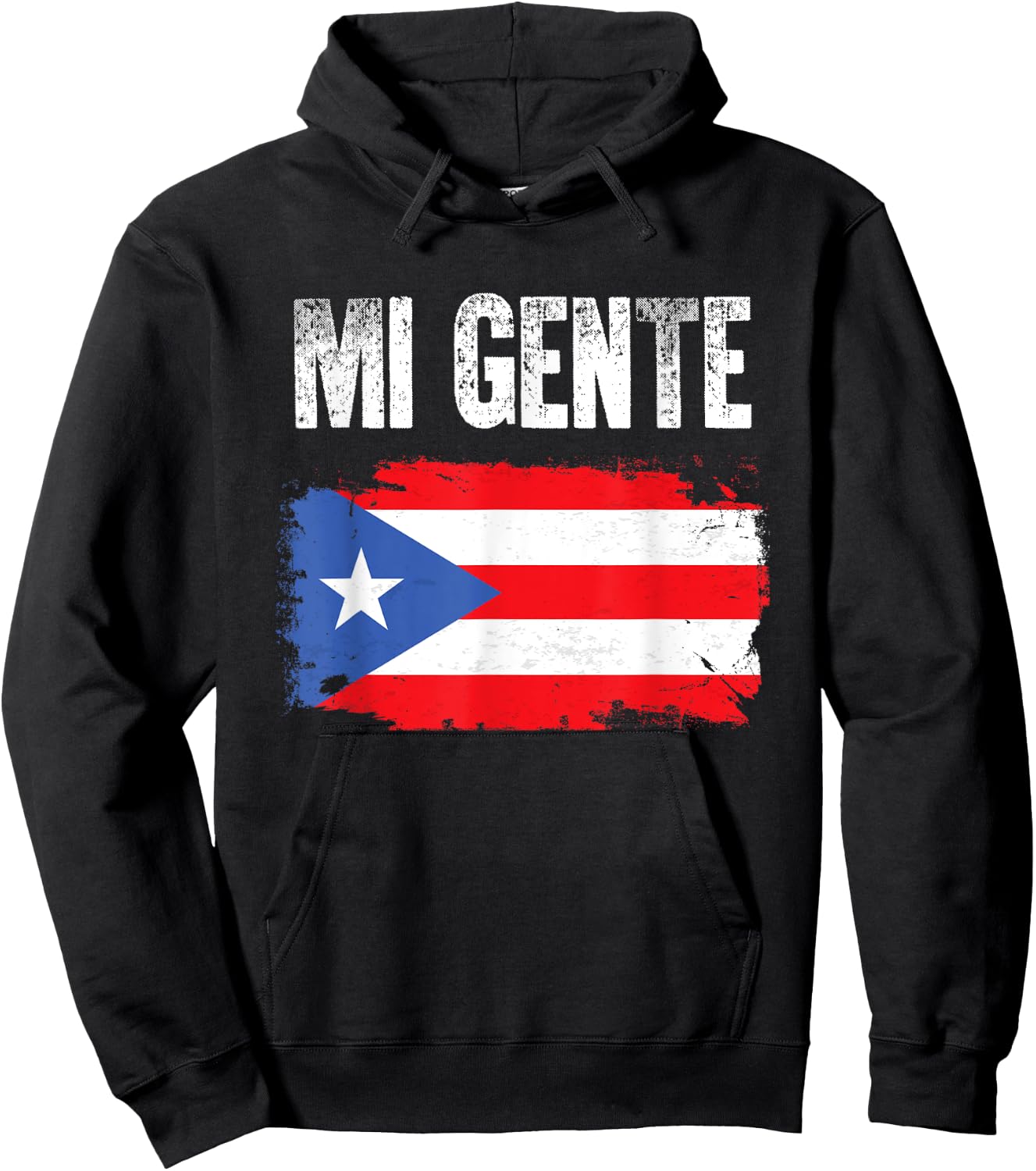 Mi Gente! (My People) Puerto Rican Pride Hoodie - Hoodie | Black