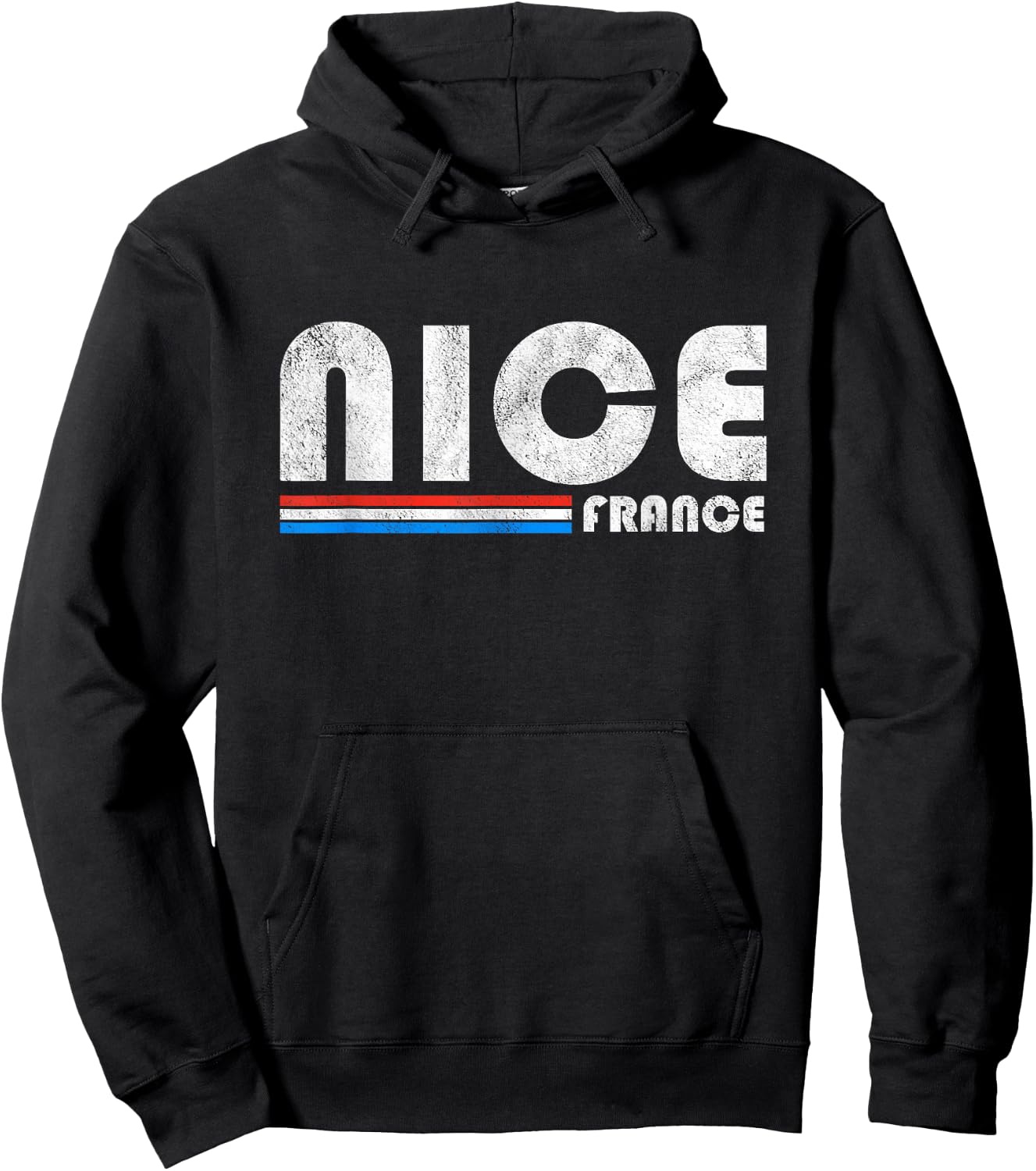 Nice France Retro Vintage Travel Vacation Gift Hoodie - Hoodie | Black