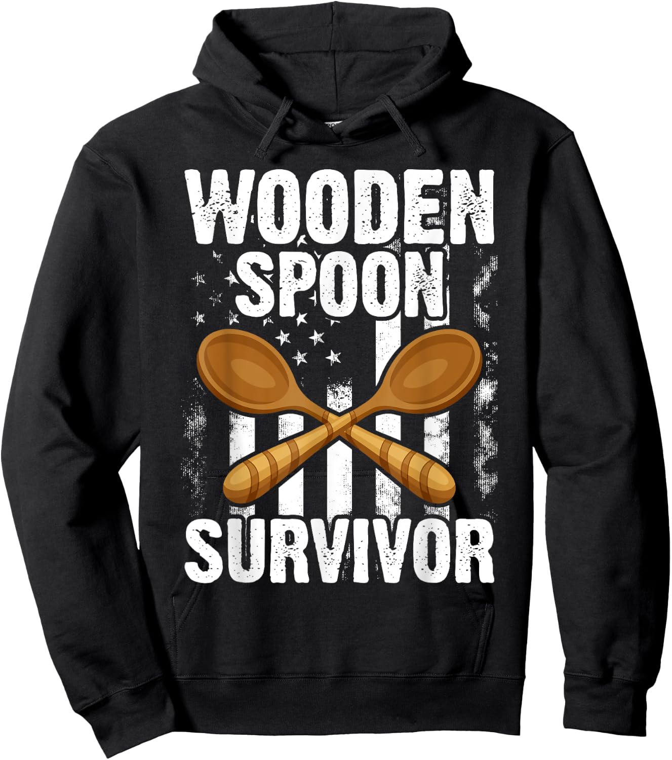 Wooden Spoon Survivor for Hoodie - Hoodie | Black
