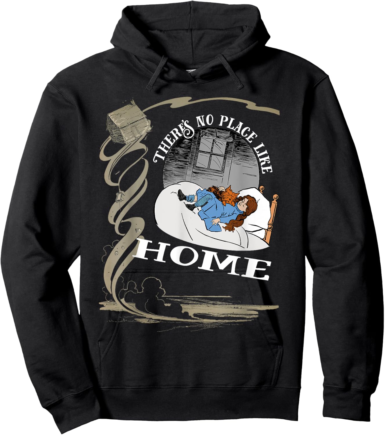 Dorothy Toto Wizard of OZ Shirt-No Place Like Home Hoodie - Hoodie | Black