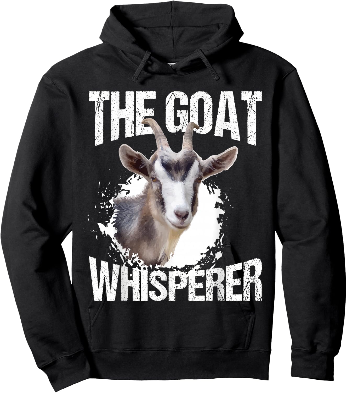 The Goat Whisperer Funny Goat Lover Farmer Gift Hoodie - Hoodie | Black