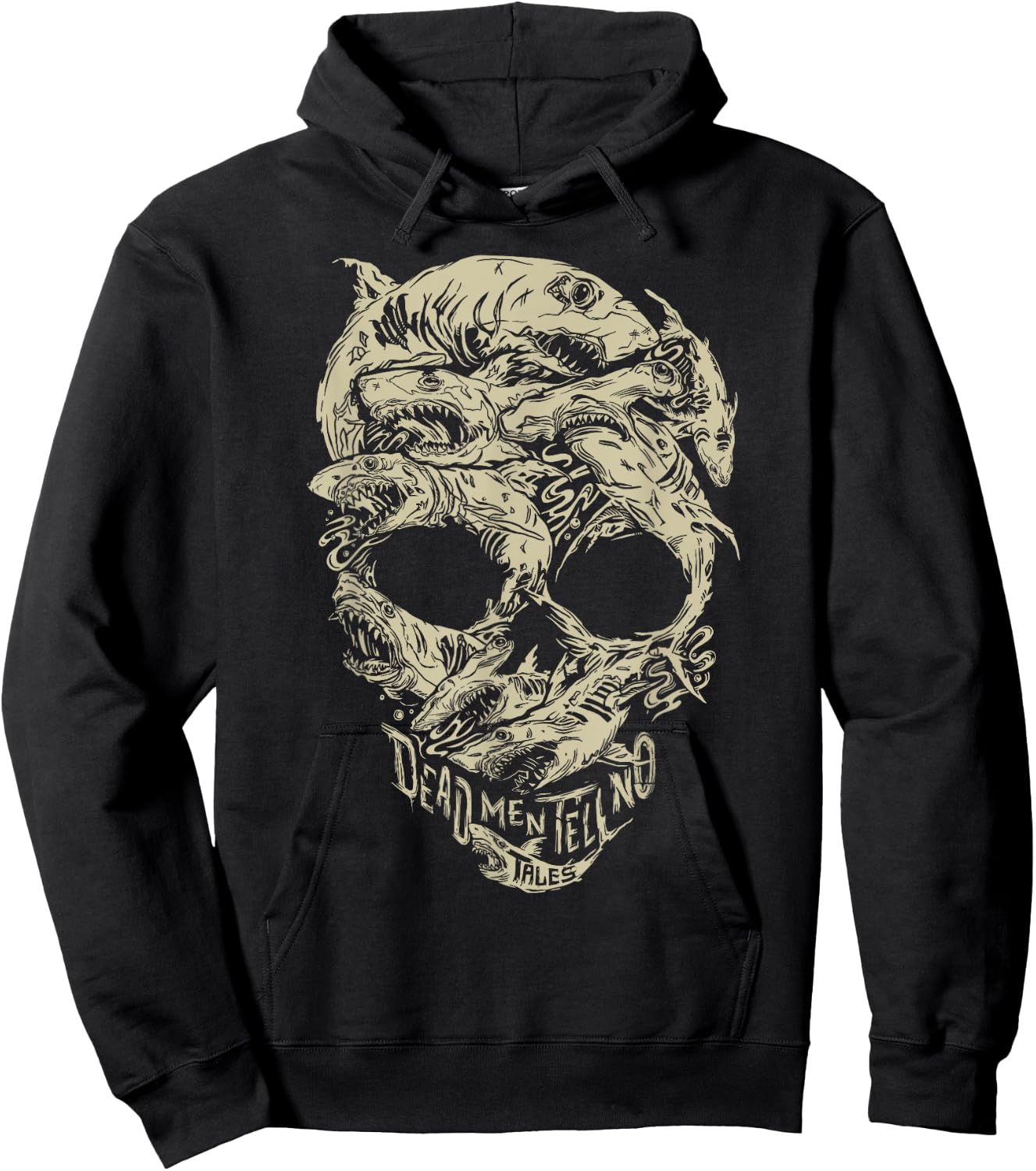 Disney Pirates Shark Skull Hoodie - Hoodie | Black