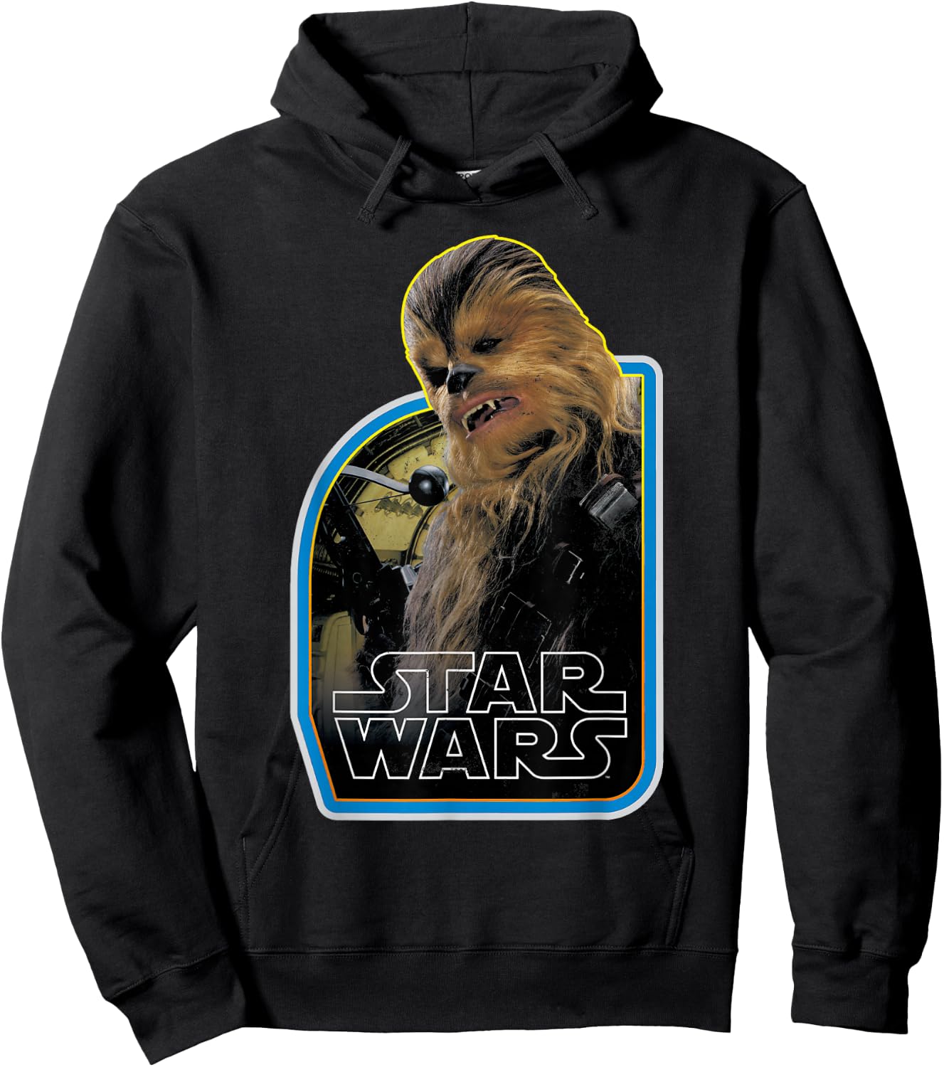 Star Wars Chewbacca Episode 7 Bowcaster Graphic Hoodie - Hoodie | Black