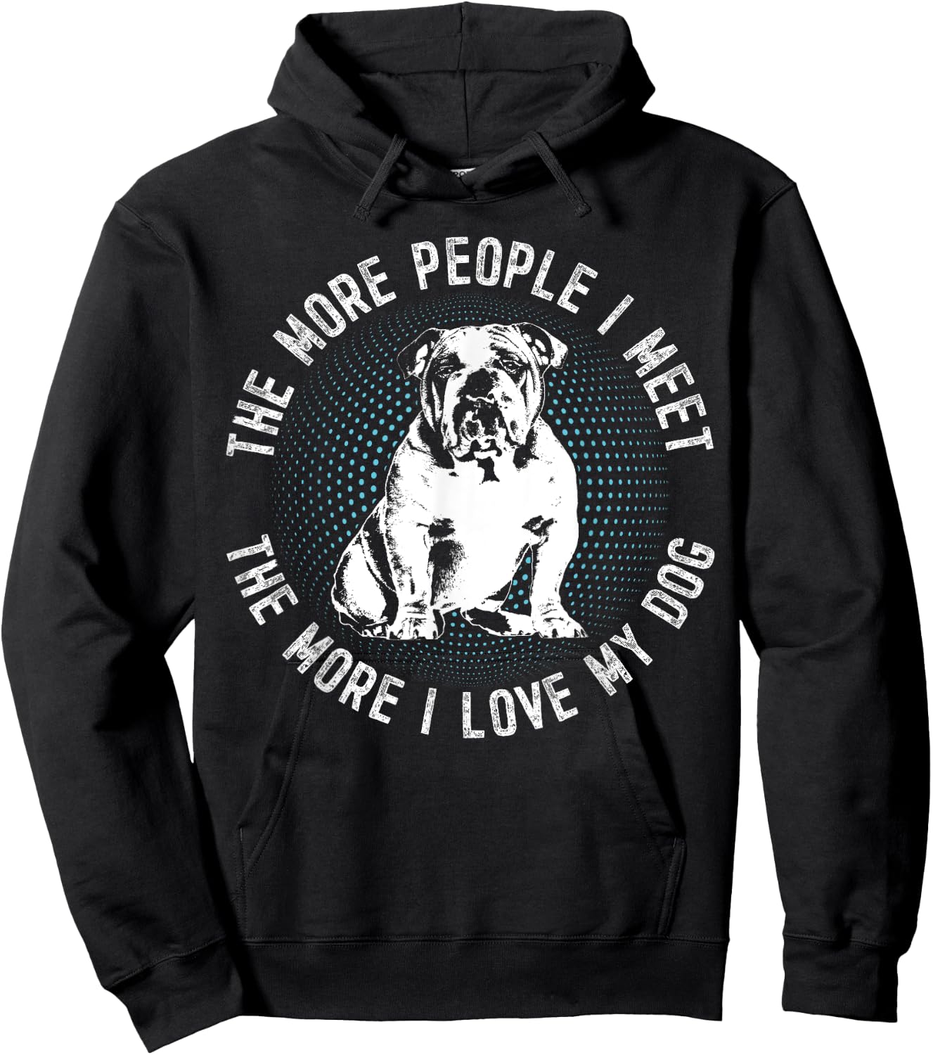 99 Gifts English Bulldog British Bulldog -Adults Hoodie - Hoodie | Black