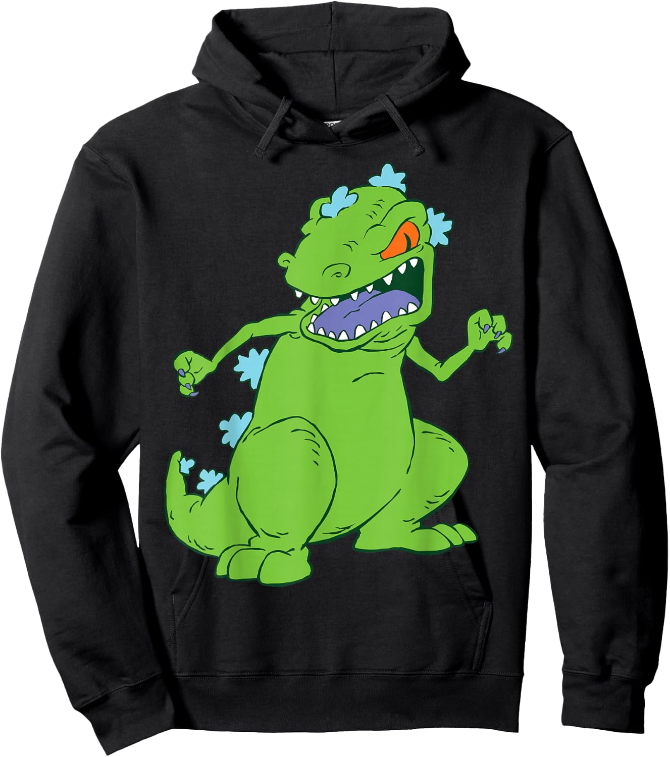 Nickelodeon Classic Rugrats Reptar Roar Hoodie - Hoodie | Black