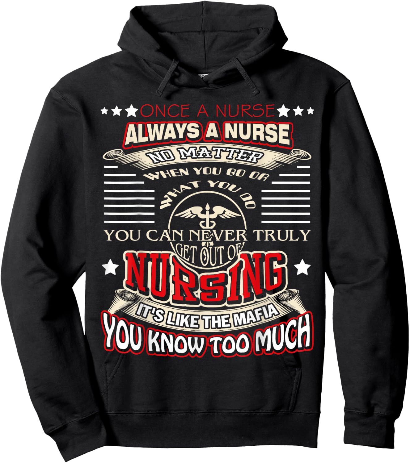 Once a Nurse Always a Nurse shirt 03 Hoodie - Hoodie | Black