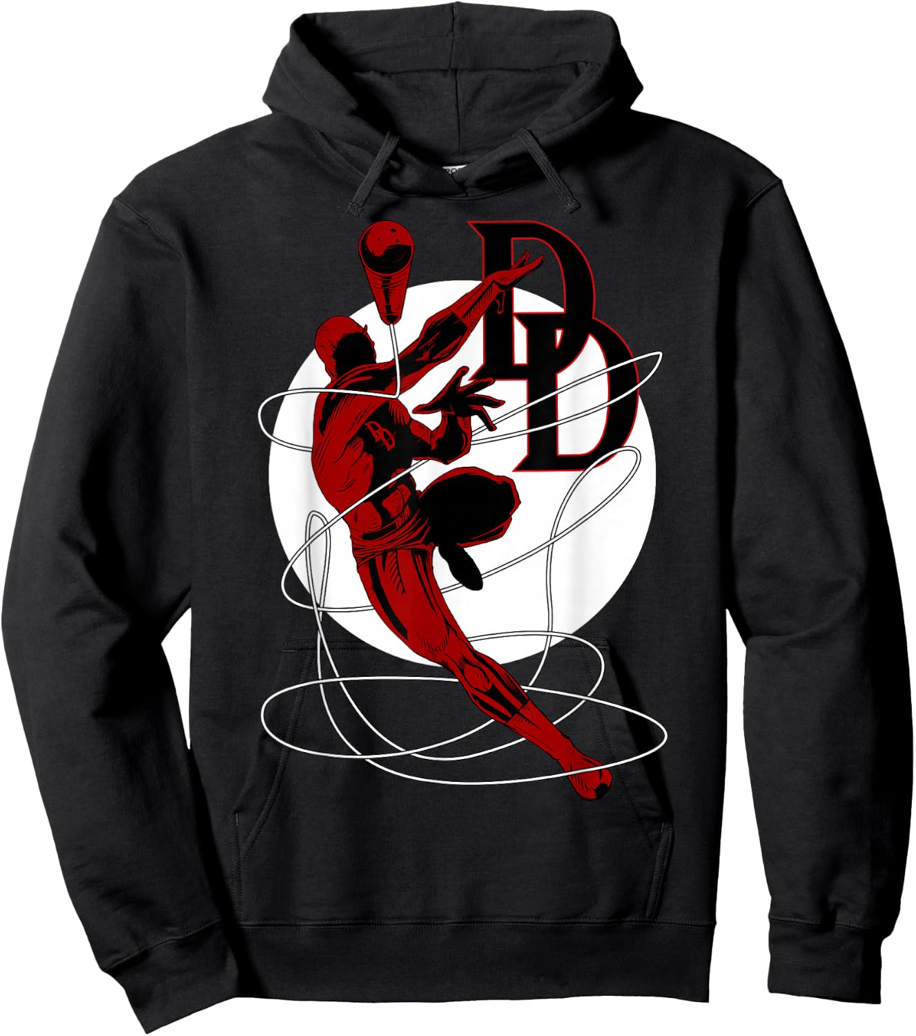 Marvel Daredevil Jump Rope Baton is Coming in Hot Hoodie - Hoodie | Black