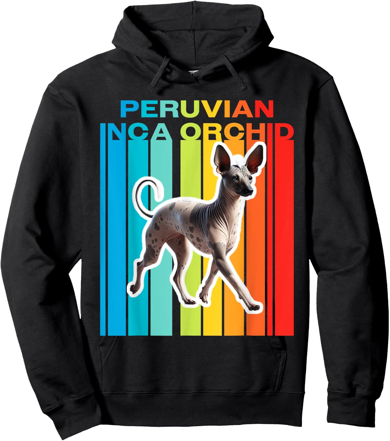 Colorful Peruvian Inca Orchid Hoodie - Hoodie | Black