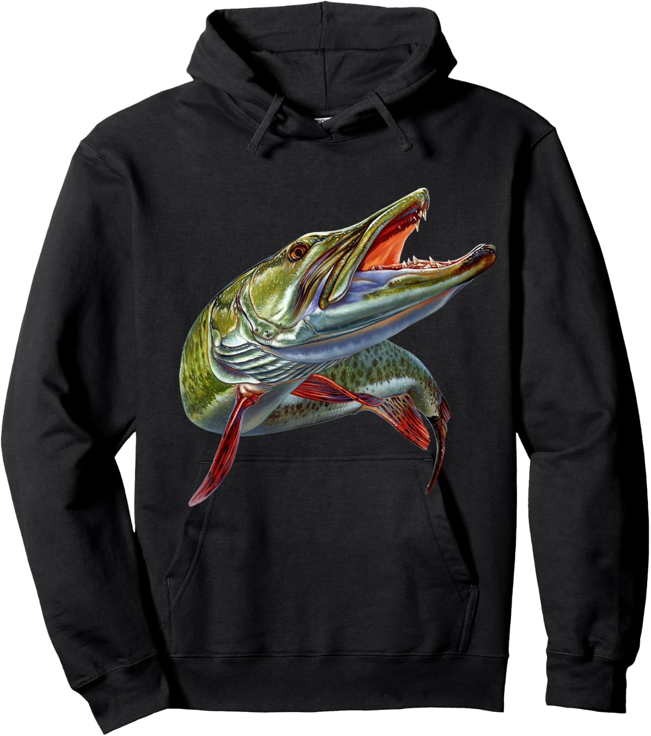 Muskie Hunter Musky Fisherman Lure Fly Fishing Novelty Gifts Hoodie - Hoodie | Black