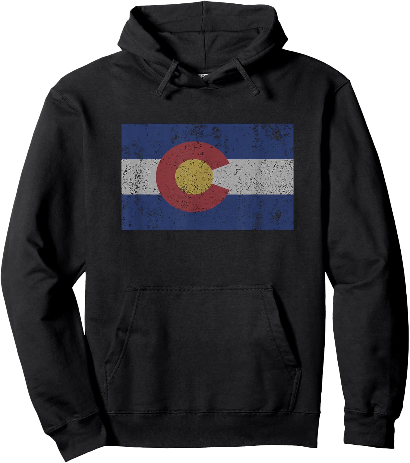 Colorado State Flag Denver Rocky Mountain Coloradan Hoodie - Hoodie | Black