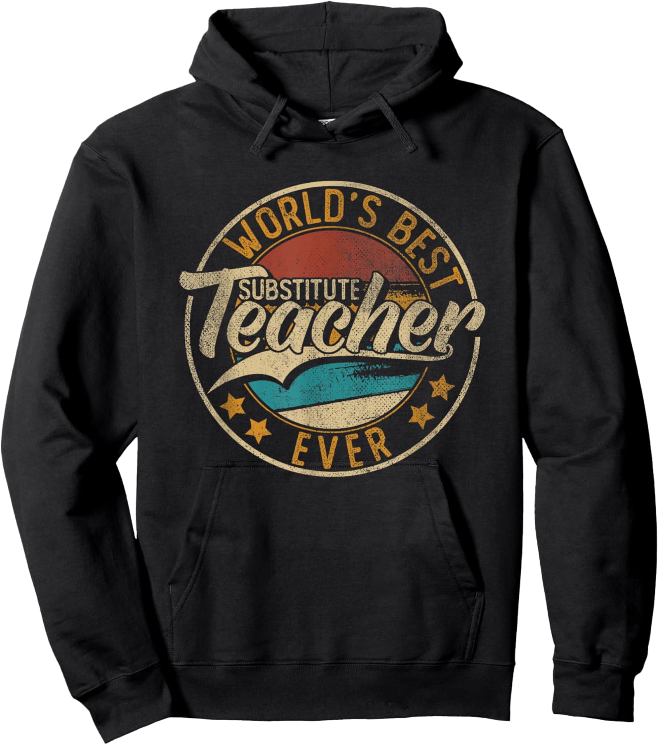 Worlds Best Substitute Teacher Hoodie - Hoodie | Black