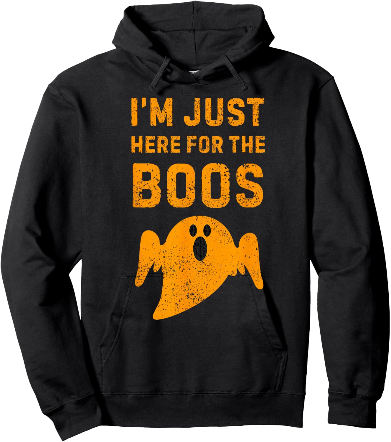 I'm Just Here for the Boos Shirt, Booze Halloween Hoodie - Hoodie | Black
