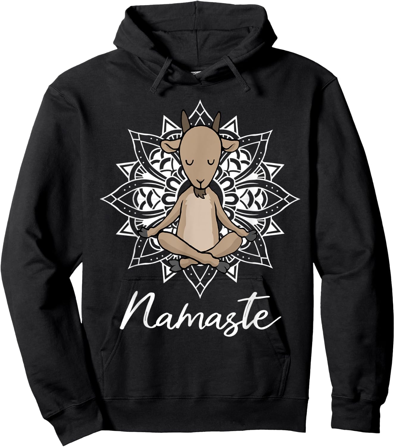 Goat Yoga for a Yoga Workout Fan Hoodie - Hoodie | Black