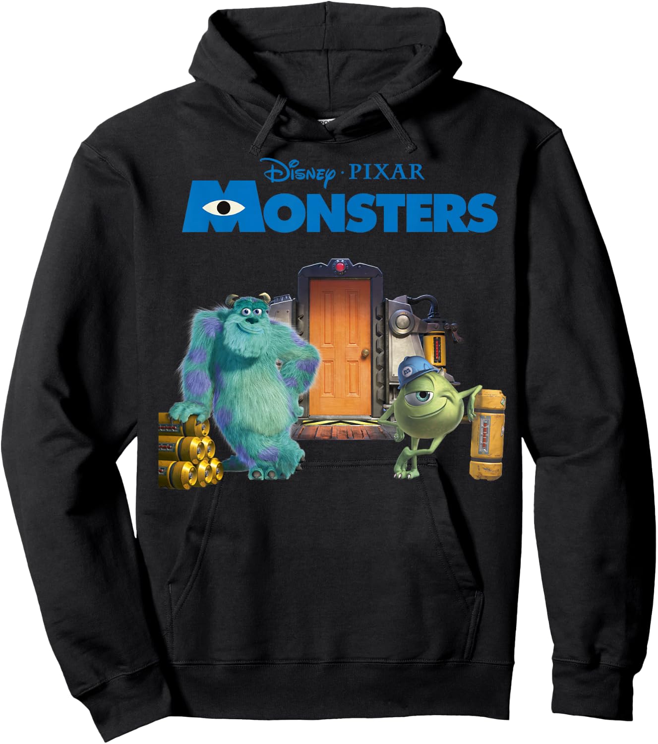 Disney Pixar Monsters, Inc Scream Factory Movie Poster Hoodie - Hoodie | Black