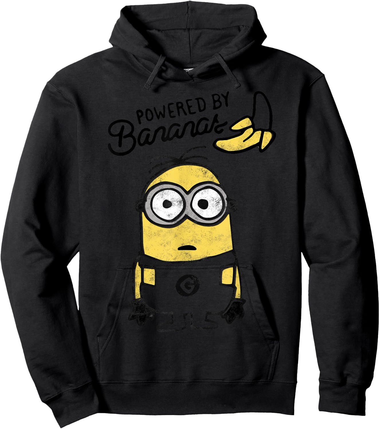 Despicable Me Minions Powered by Bananas Graphic Hoodie - Hoodie | Black