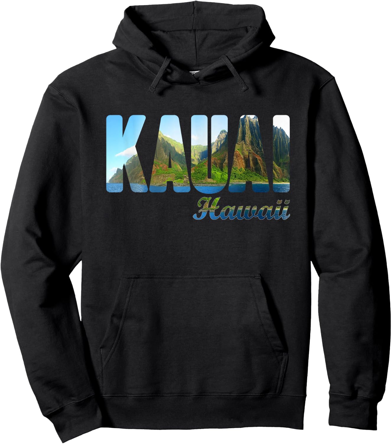 Retro Kauai Hawaii – Vintage Island Summer Souvenir Hoodie - Hoodie | Black