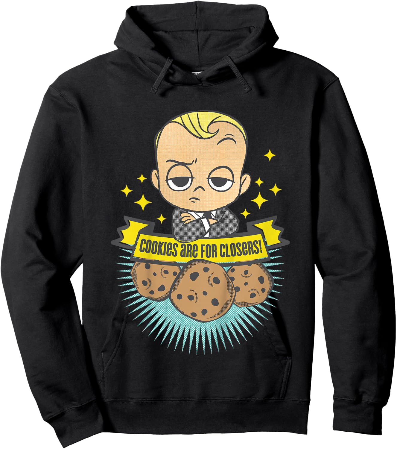 Kids DreamWorks The Boss Baby Cookies are for Closers Hoodie - Hoodie | Black