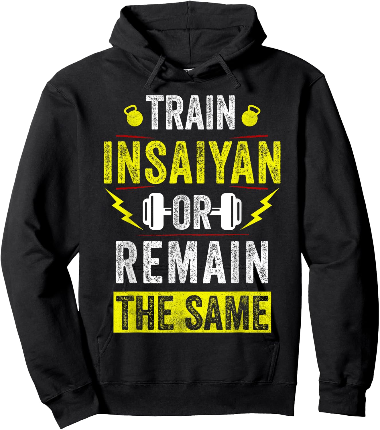 Train Insaiyan Workout Anime Gym Awesome Gifts Idea Hoodie - Hoodie | Black