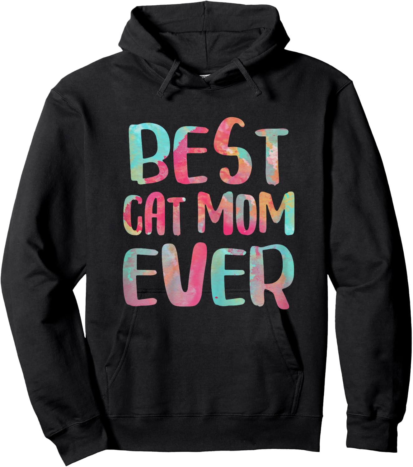Best Cat Mom Ever Shirt Women Cat Lover Mothers Day Hoodie - Hoodie | Black