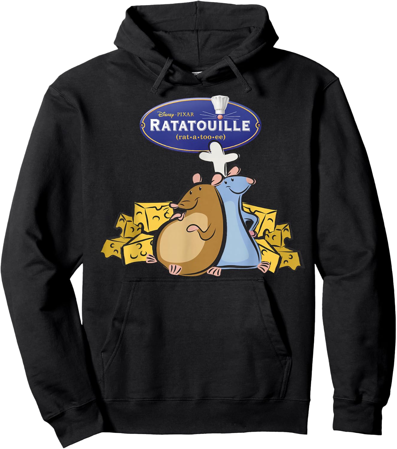 Disney Pixar Ratatouille Title Logo Poster Hoodie - Hoodie | Black