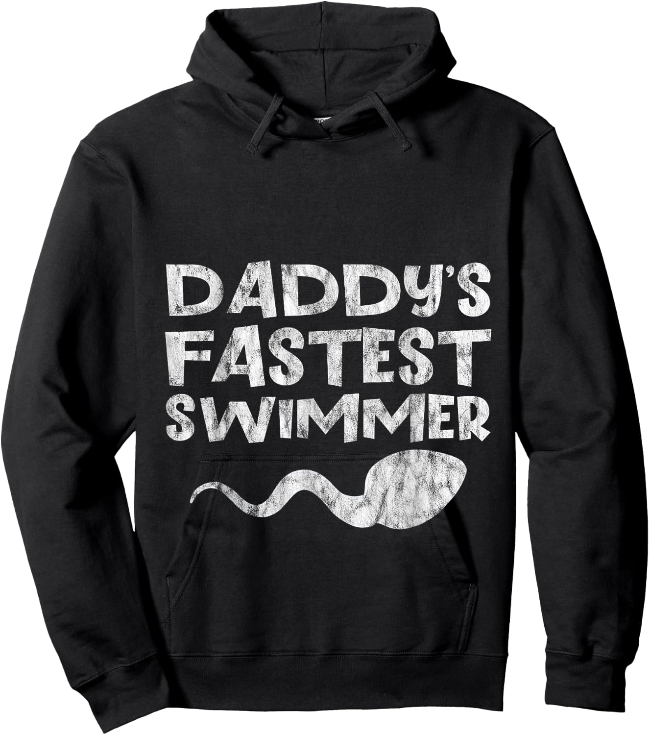 Daddy's Fastest Swimmer Child Toddler Baby Hoodie - Hoodie | Black