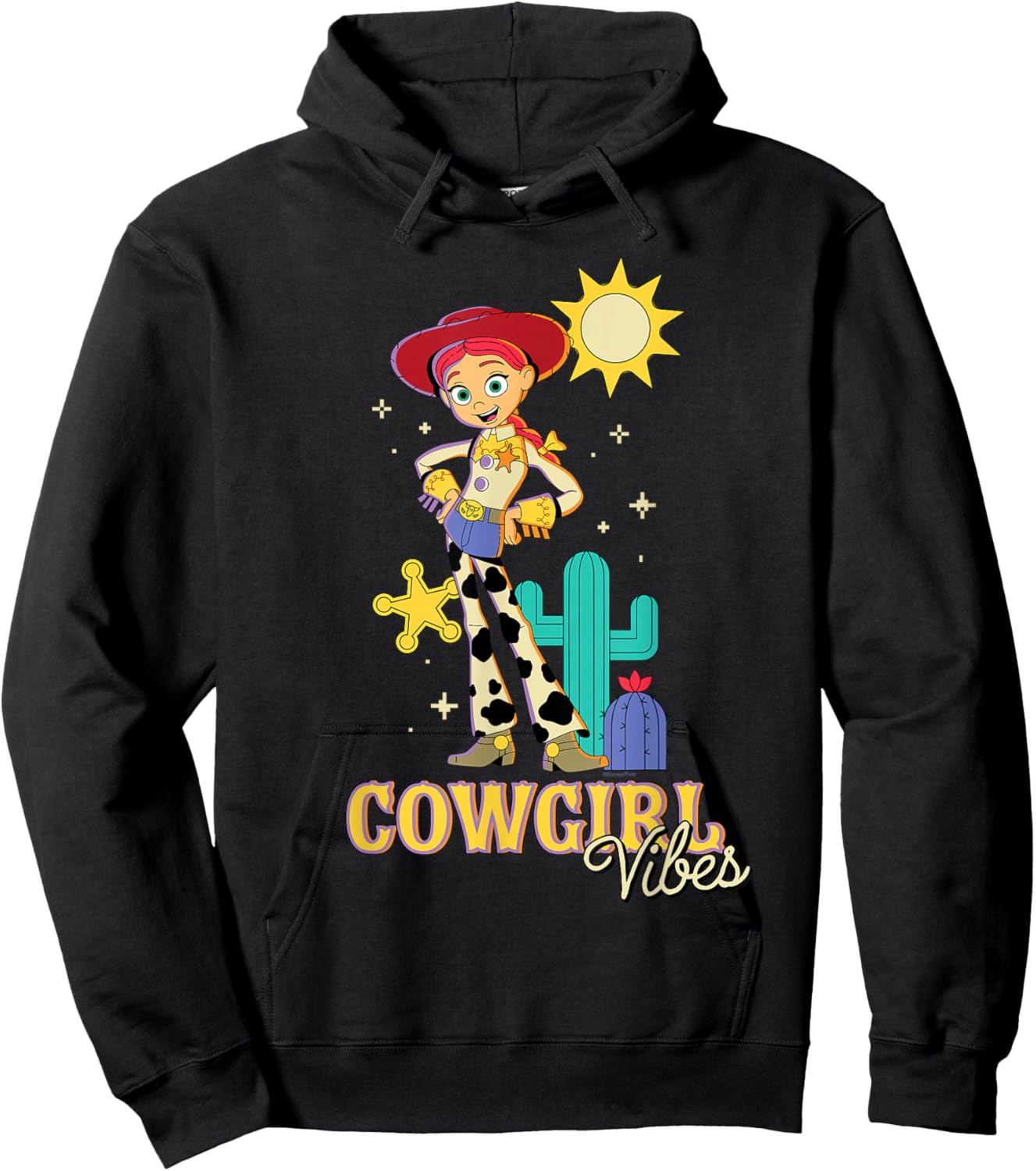Disney and Pixar's Toy Story 5 Sheriff Jessie Cowgirl Vibes Hoodie - Hoodie | Black