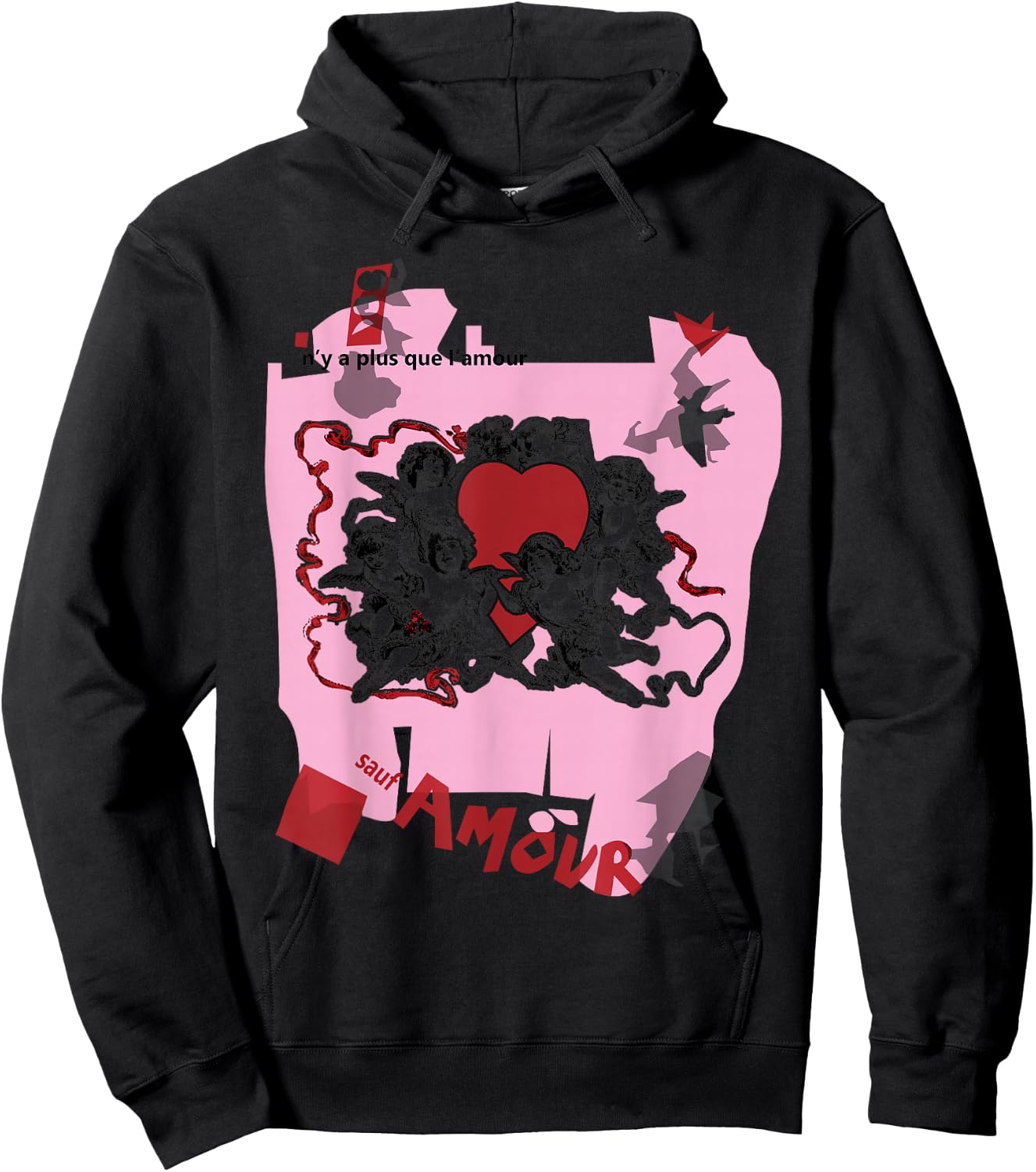 Beat It Retro 80s Pop Culture Sauf Amour Hoodie - Hoodie | Black