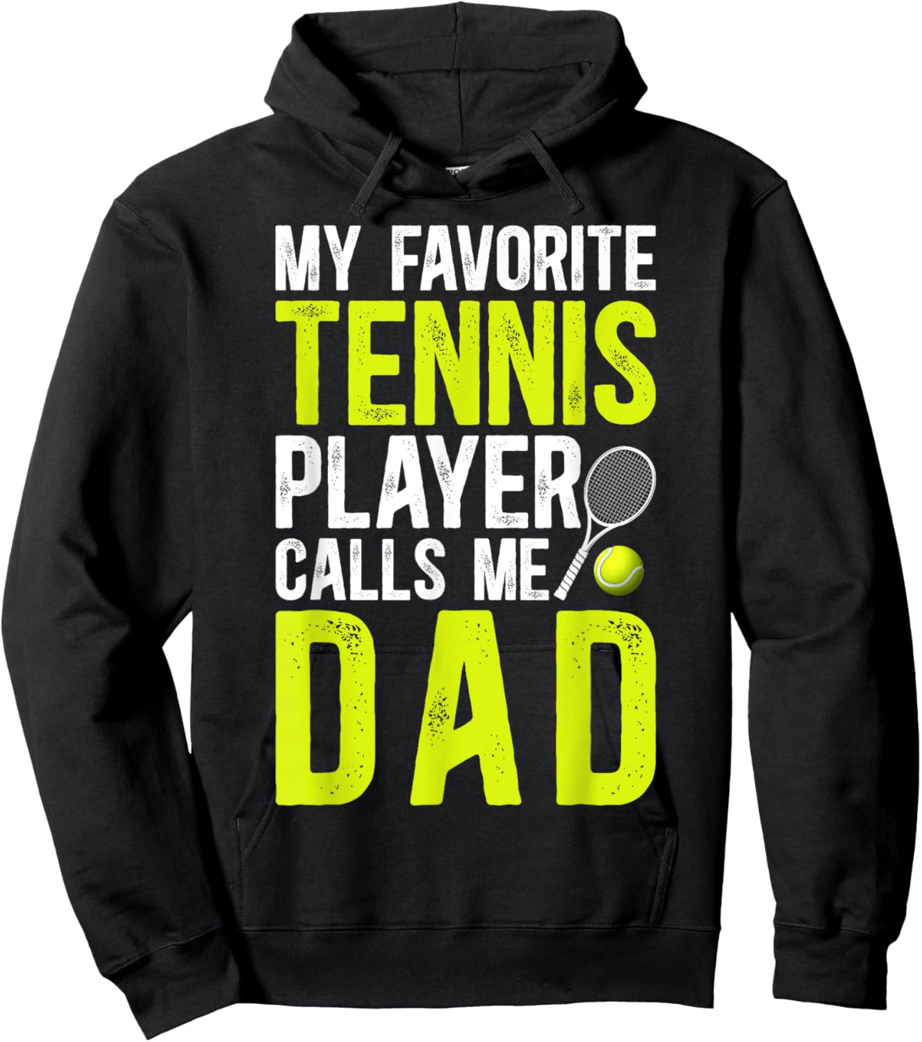 Proud Tennis Dad Of A Tennis Player Dad Tennis Father Hoodie - Hoodie | Black