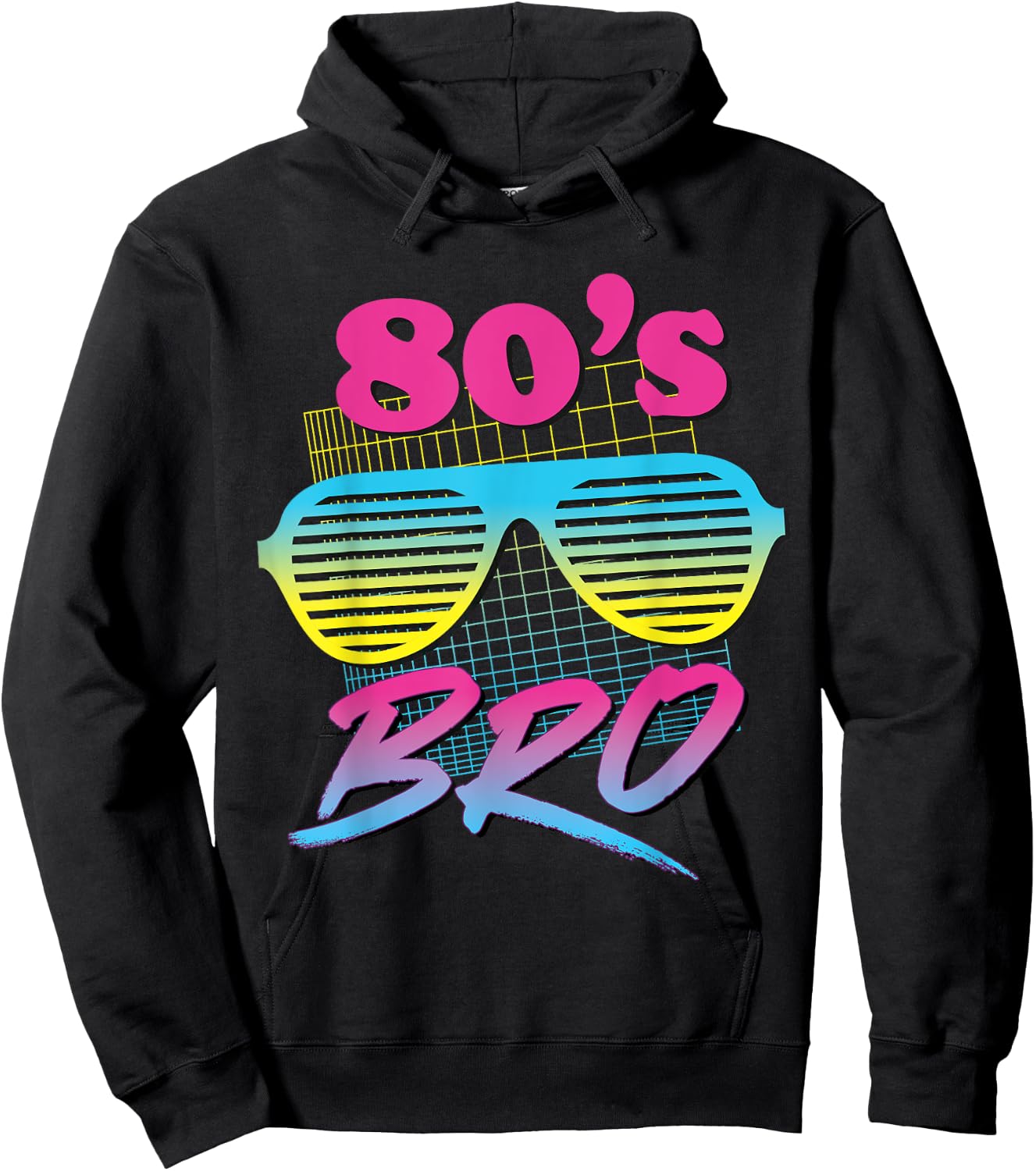 This is My 80s Bro Costume Party Hoodie - Hoodie | Black