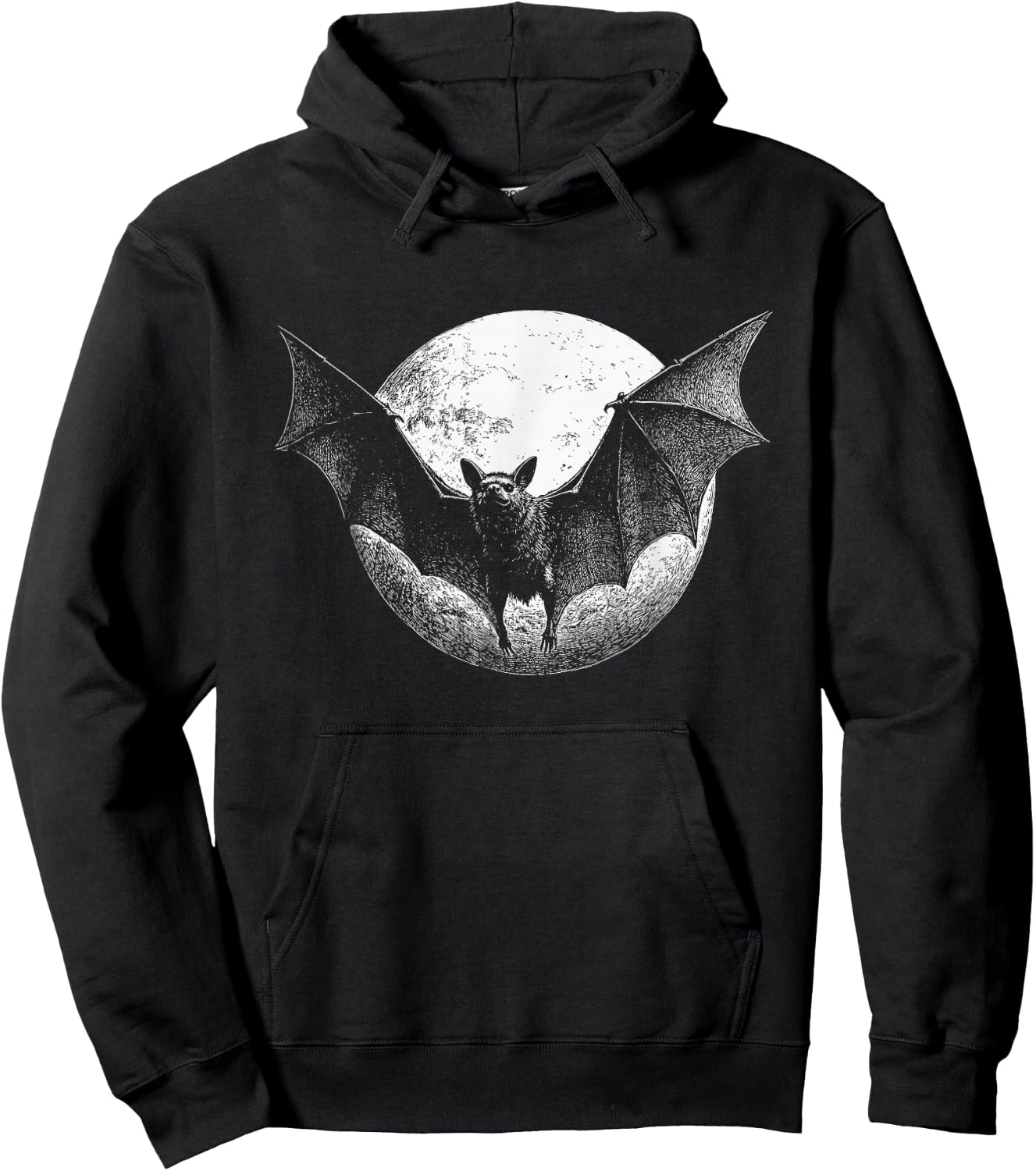 Gothic Bat Hoodie - Hoodie | Black