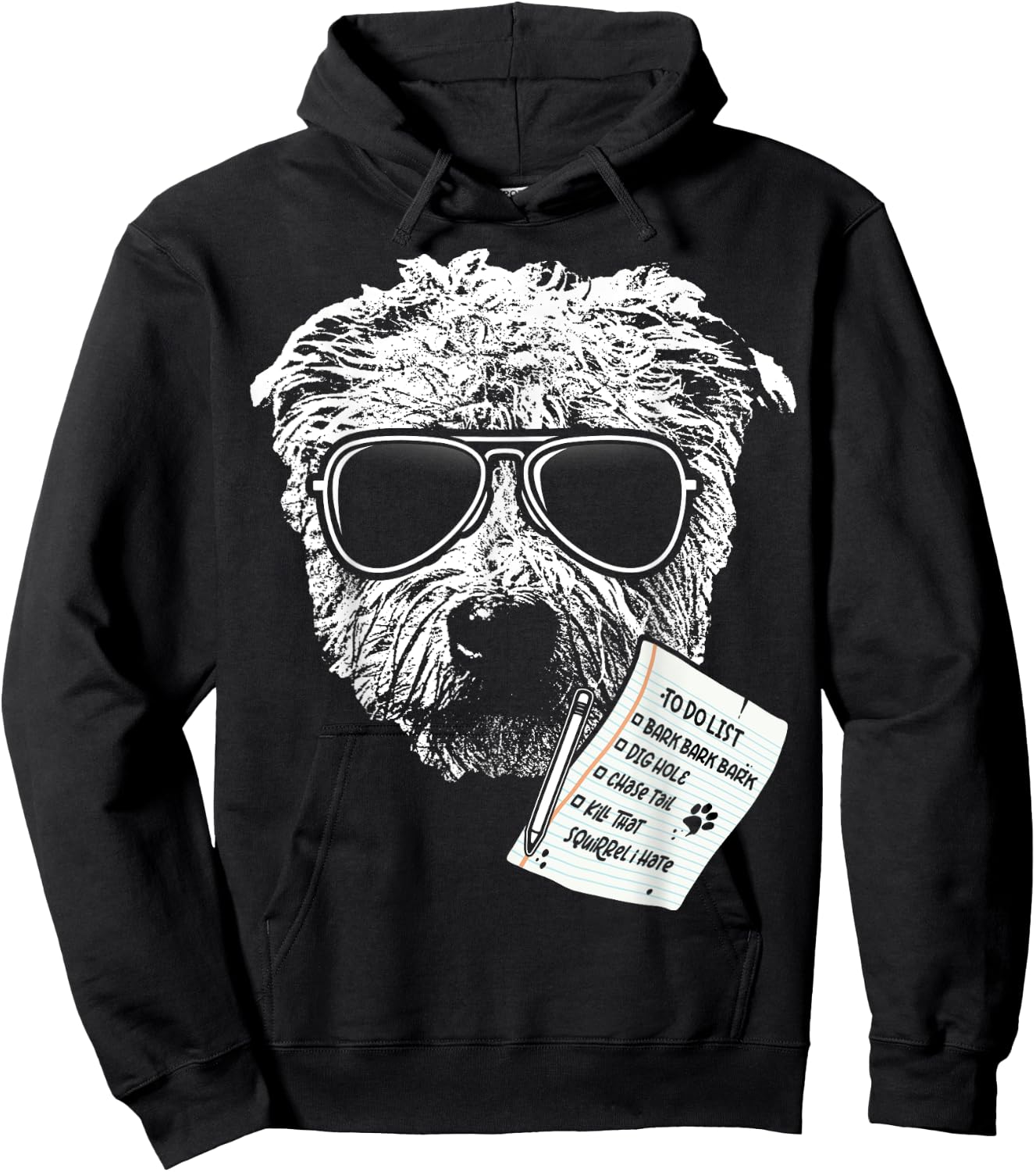 To Do List by Glen Of Imaal Terrier Funny Hoodie - Hoodie | Black