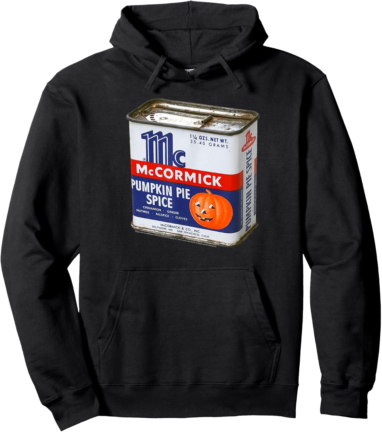 McCormick Seasoning Pumpkin Pie Spice Tin Hoodie - Hoodie | Black