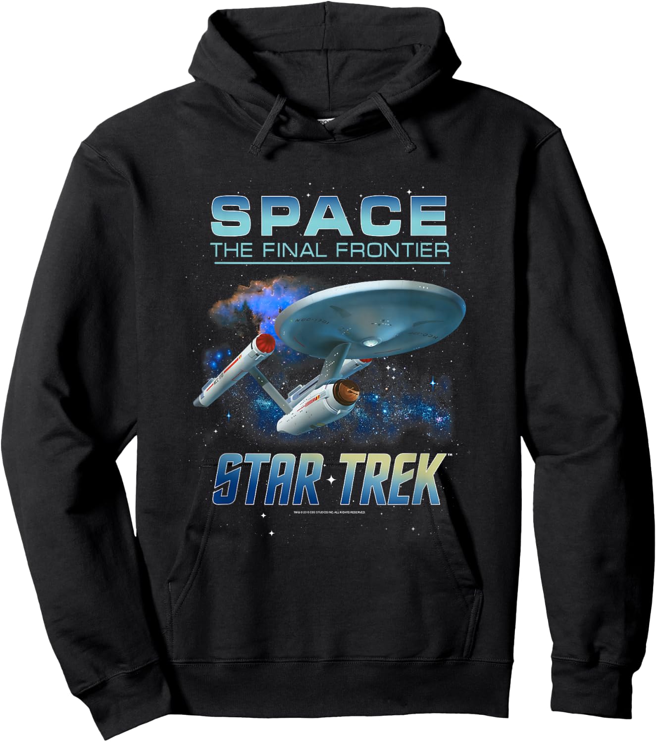 Star Trek Original Series The NCC-1701 Intro Hoodie - Hoodie | Black