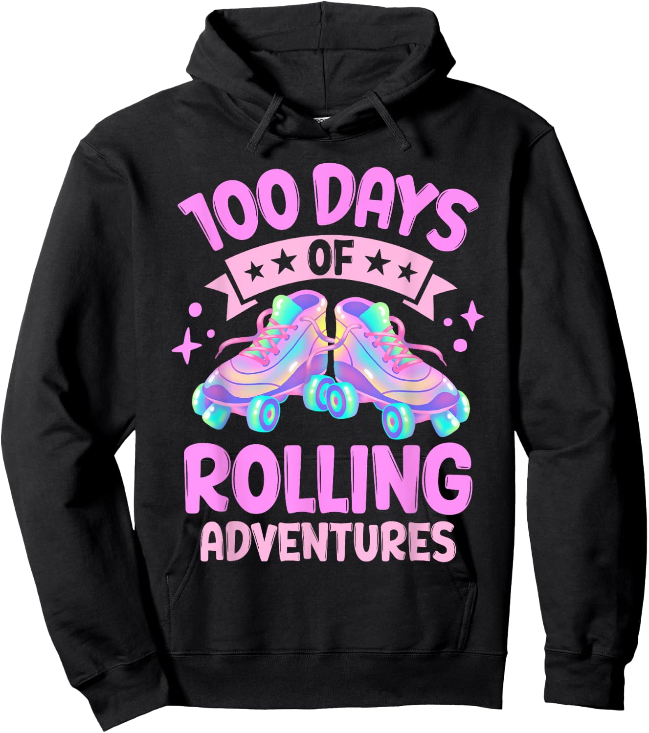 100 Days Of Rolling Adventures 100 Days Of School Hoodie - Hoodie | Black