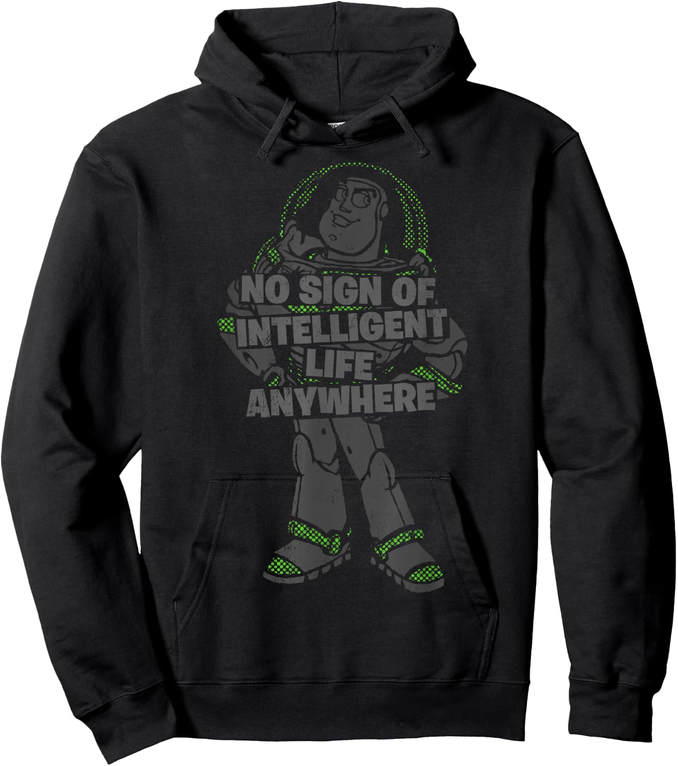 Disney Pixar Toy Story Buzz No Sign Of Intelligent Life Hoodie - Hoodie | Black