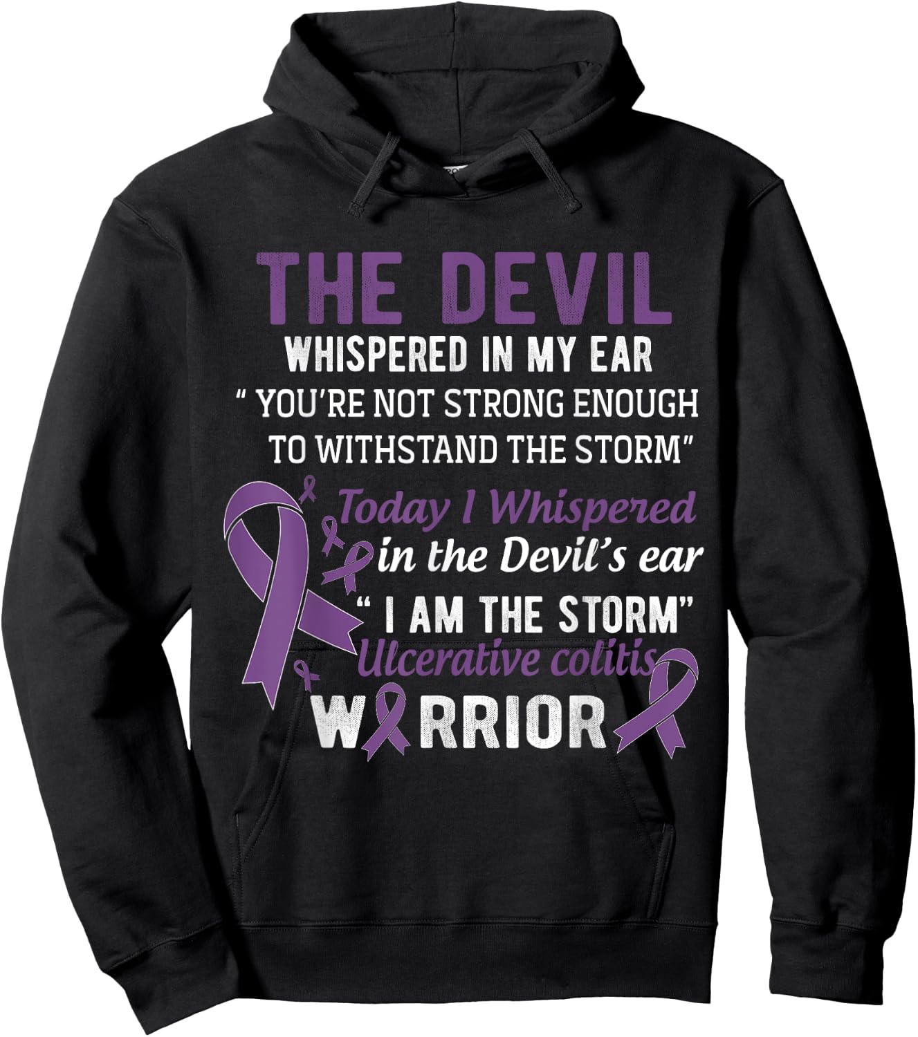 I am the Storm Ulcerative Colitis Warrior Hoodie - Hoodie | Black