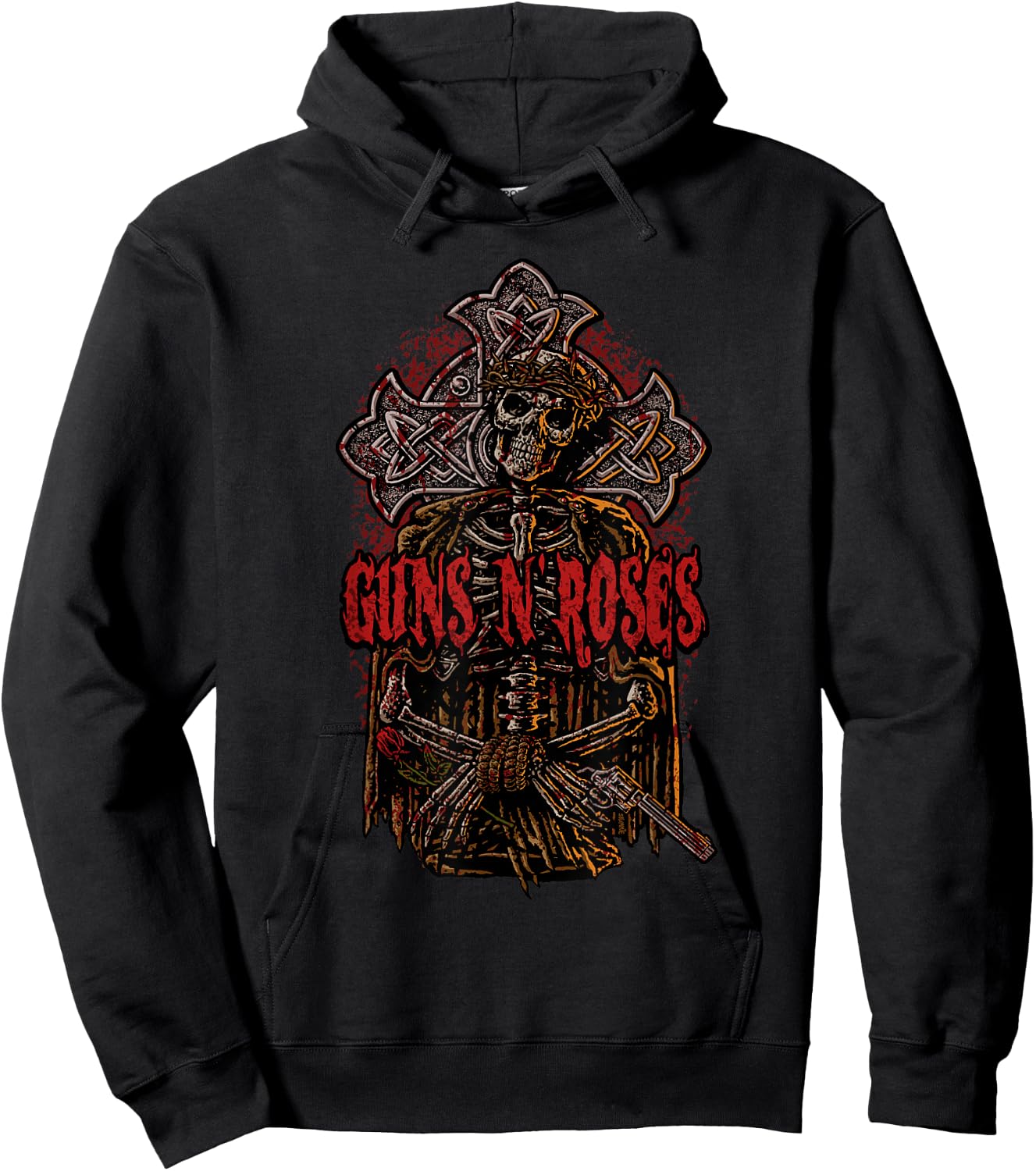 Guns N' Roses Official Skeletous Hoodie - Hoodie | Black