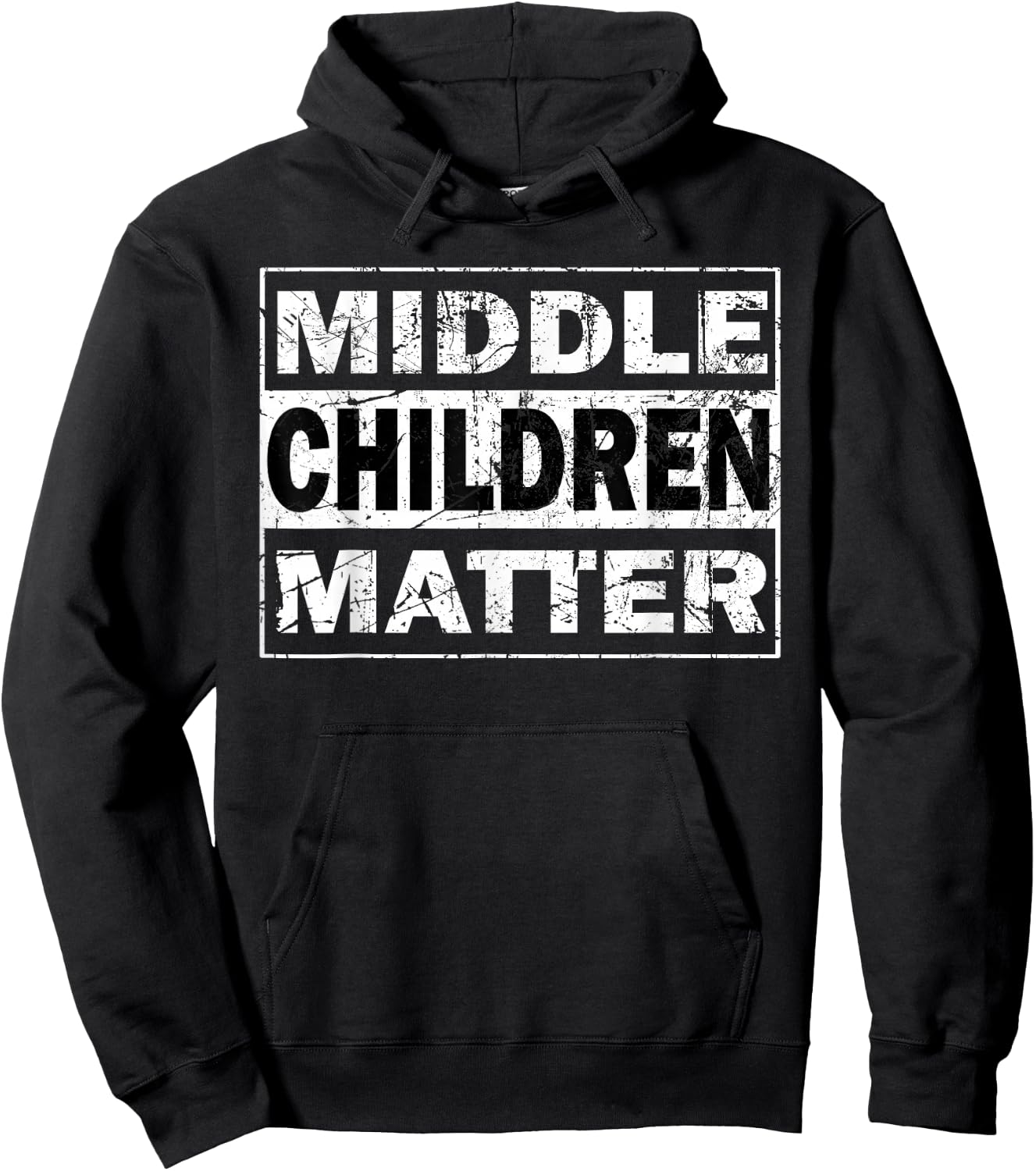 Medium Children's Matter Funny Siblings Brother Sister Hoodie - Hoodie | Black