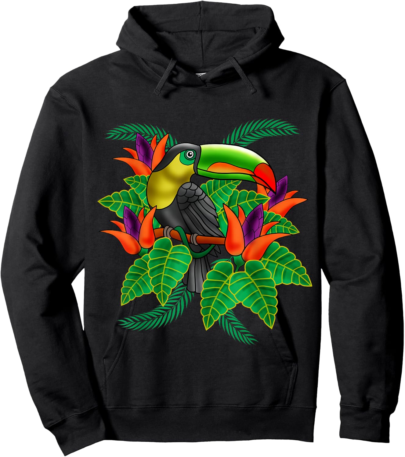 Toucan Tucan Funny Tropical Bird Cool Animal Gift Hoodie - Hoodie | Black