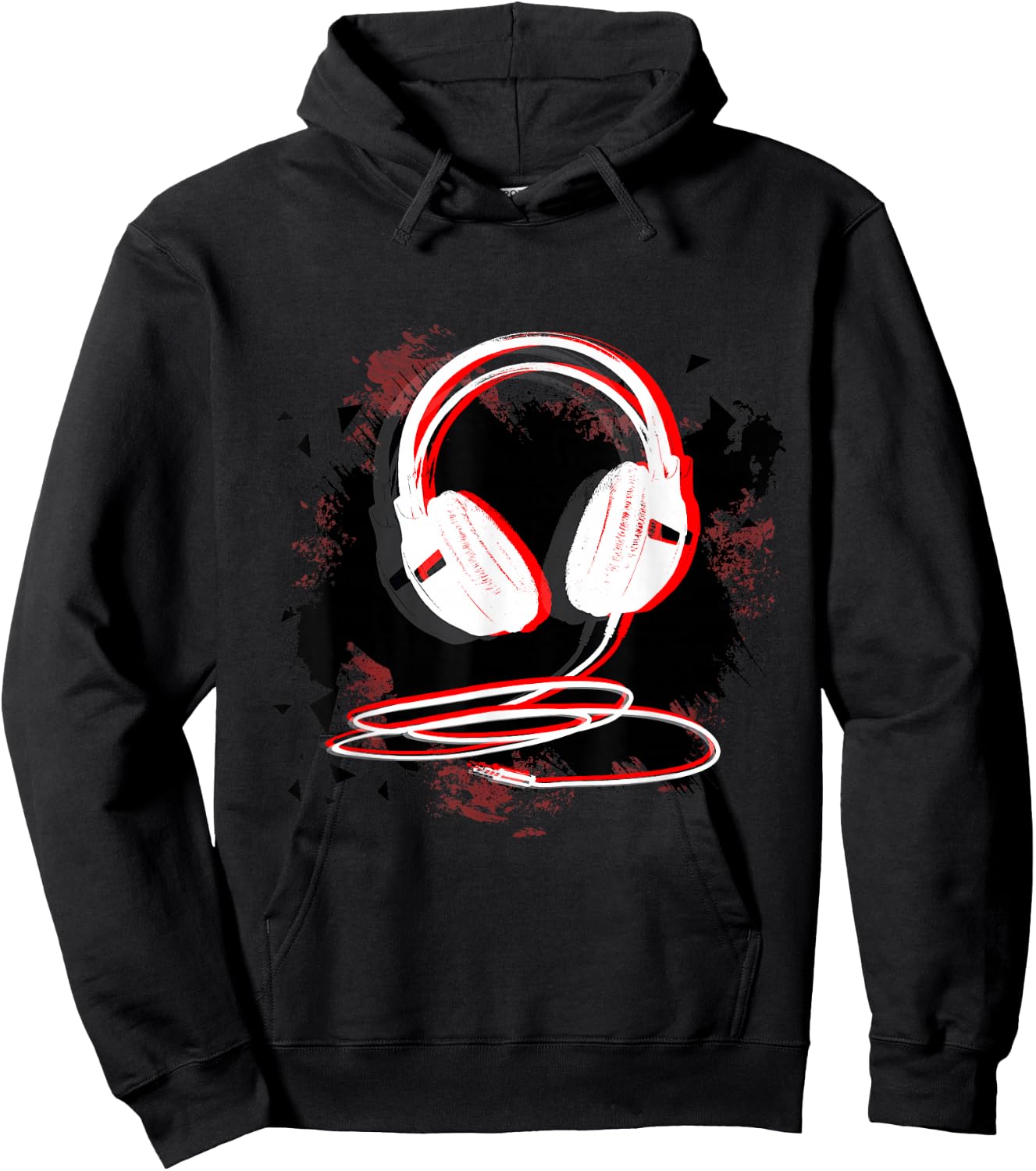 Music Sound Headphones DJ Gift Hoodie - Hoodie | Black