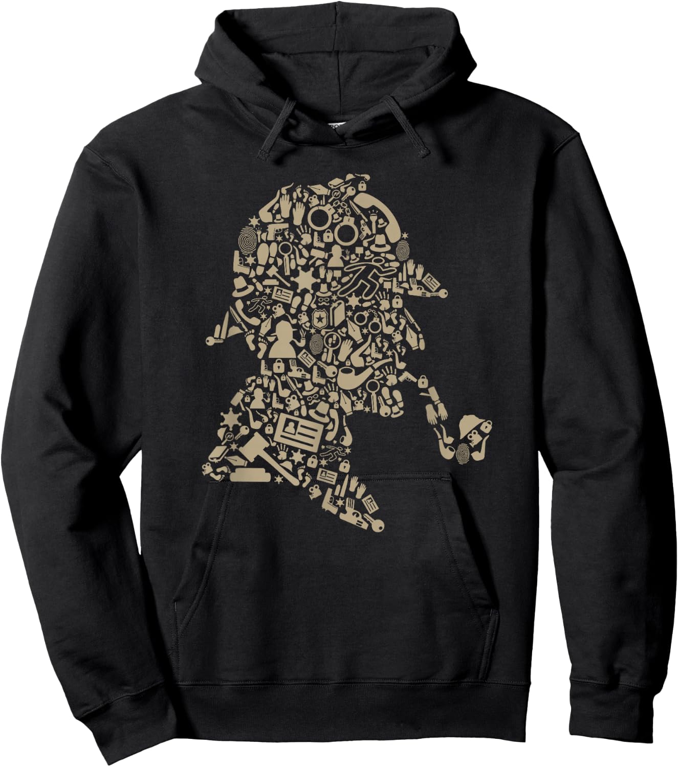 Sherlock Holmes UK Detective Novel Retro British Hoodie - Hoodie | Black