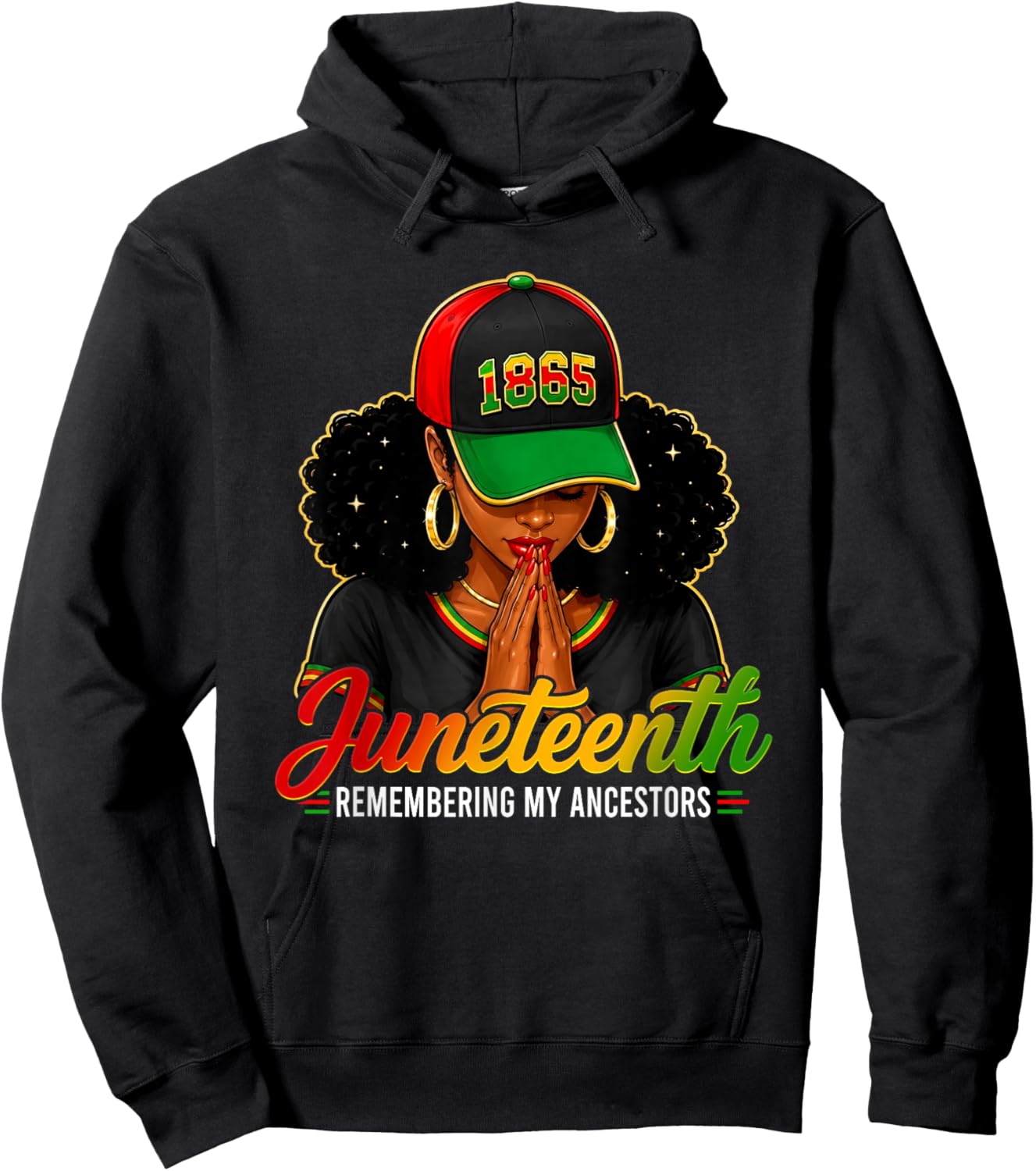 Remembering My Ancestors Juneteenth Black African Women Hoodie - Hoodie | Black