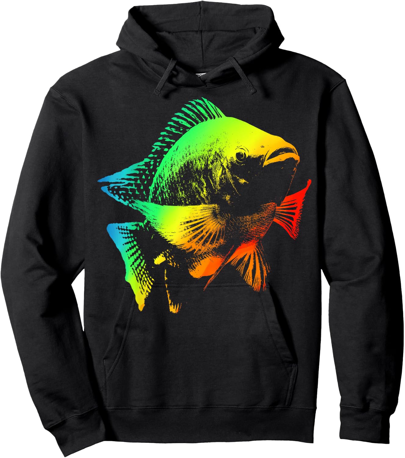 TILAPIA Colorful Rainbow Retro Hoodie - Hoodie | Black
