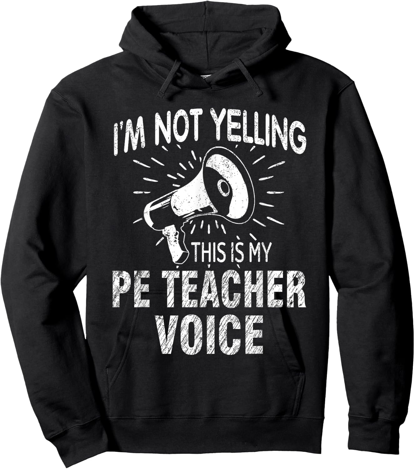 Physical Education Teacher Not Yelling PE Teacher Voice Women Hoodie - Hoodie | Black
