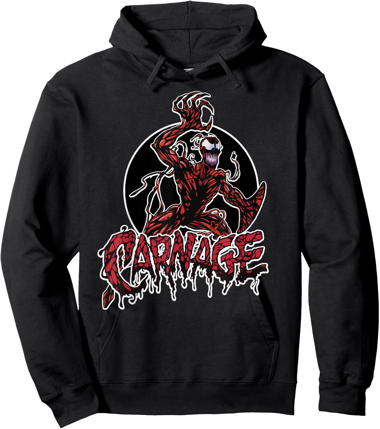 Marvel Carnage Portrait Logo Hoodie - Hoodie | Black