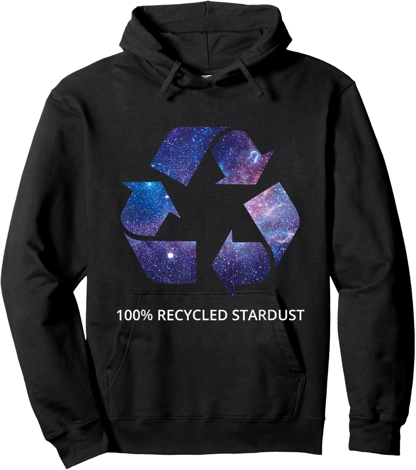 100% Recycled Stardust - Awesome Space Geek Hoodie - Hoodie | Black