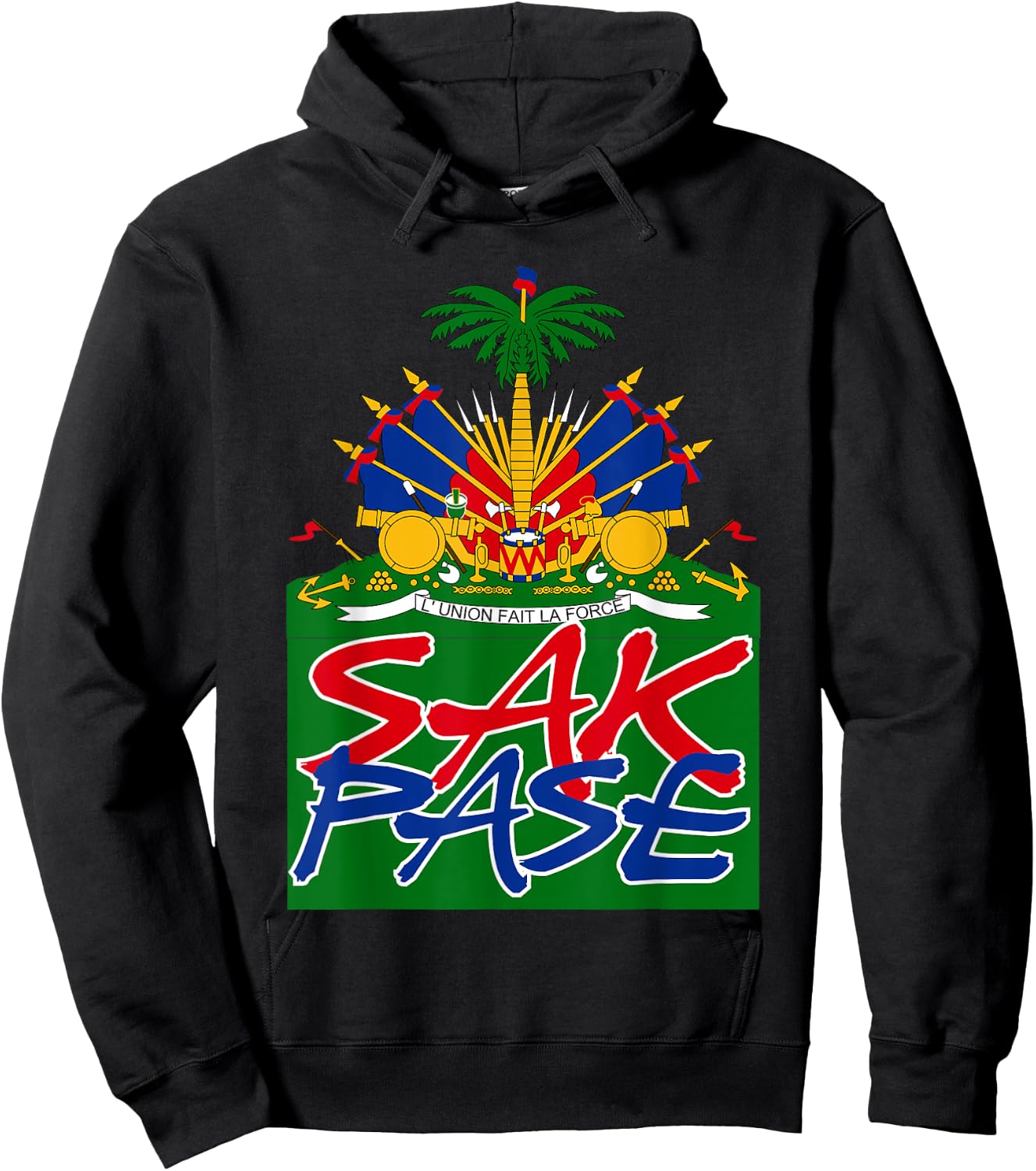Sak Pase | Cute Haitian Creole Pride Gift Hoodie - Hoodie | Black