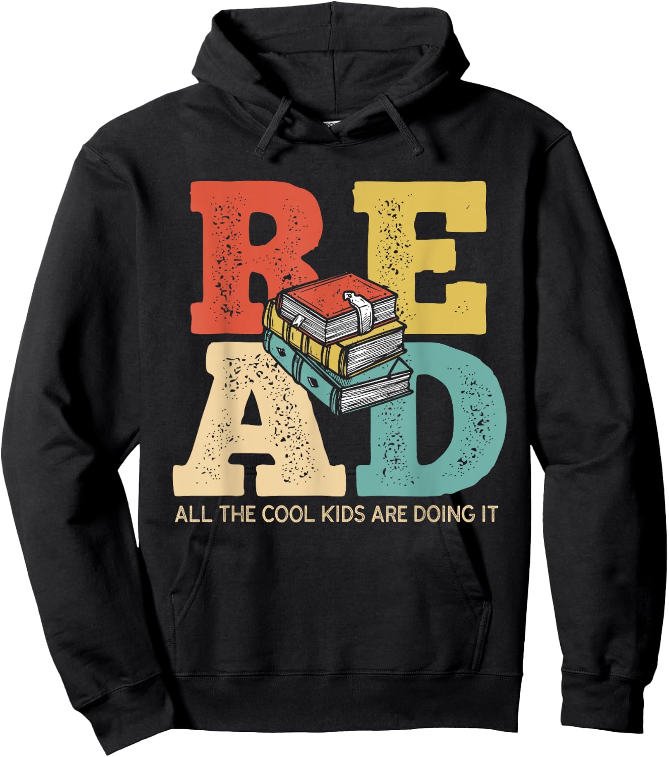 Book Lover Read All Cool Kids Are Reading Teacher Bookworm Hoodie - Hoodie | Black