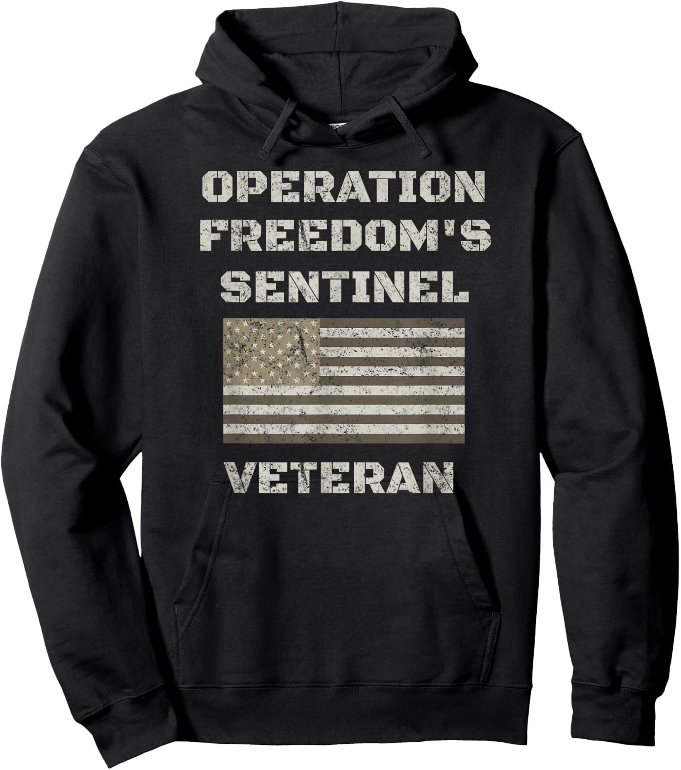 Operation Freedom Sentinel Shirt | Afghanistan Veteran Shirt Hoodie - Hoodie | Black