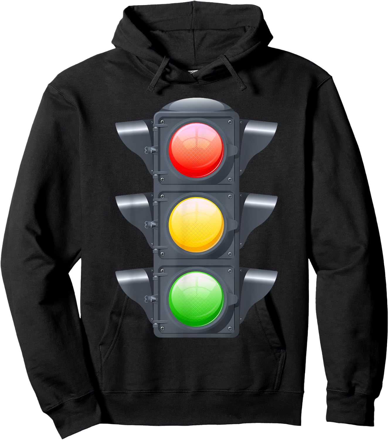 Green Traffic Light Signal Lover Stop Caution Go T Shirt Hoodie - Hoodie | Black